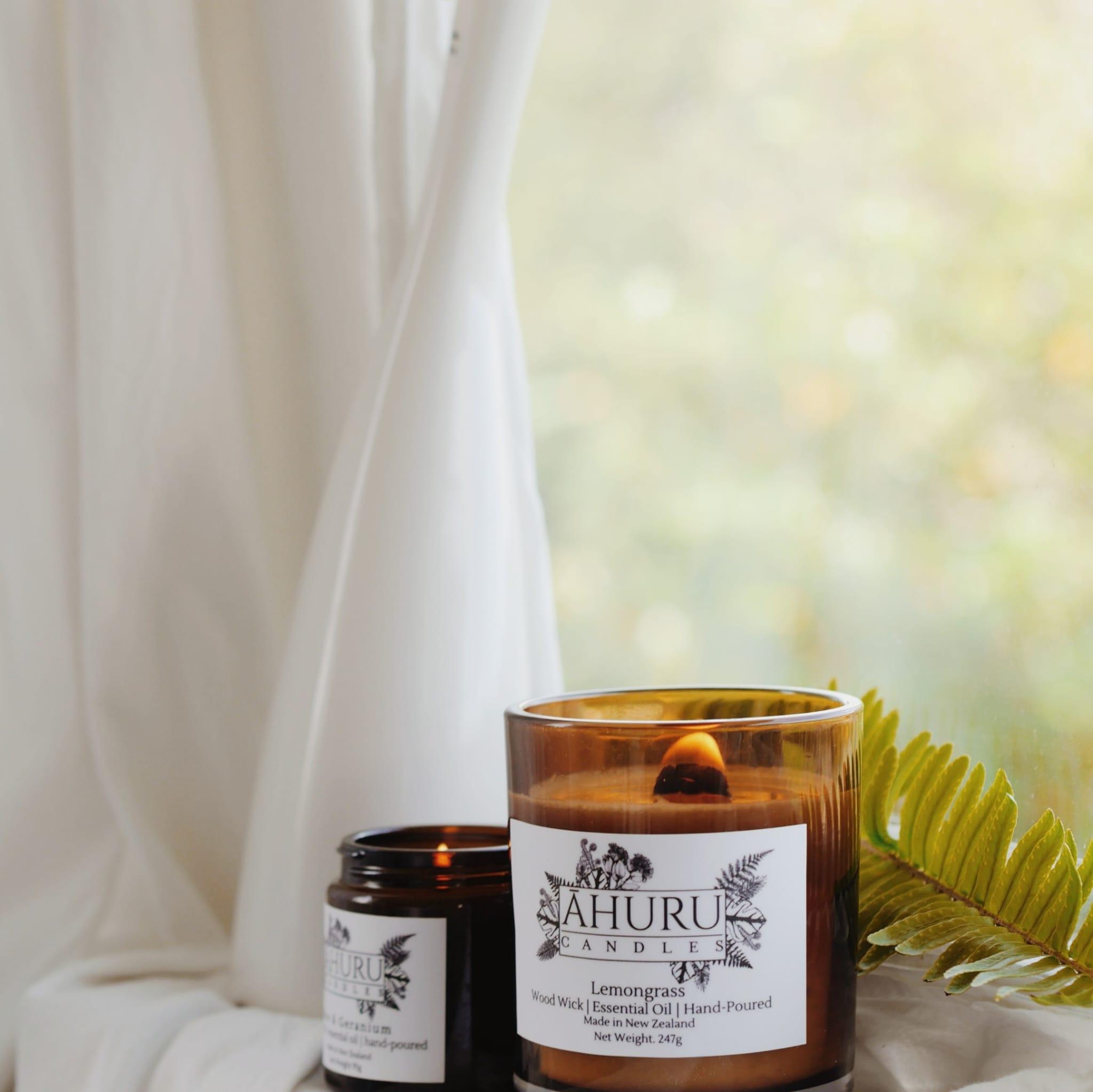 Expert candle-making in NZ Using Essential Oils I Ahuru Candles