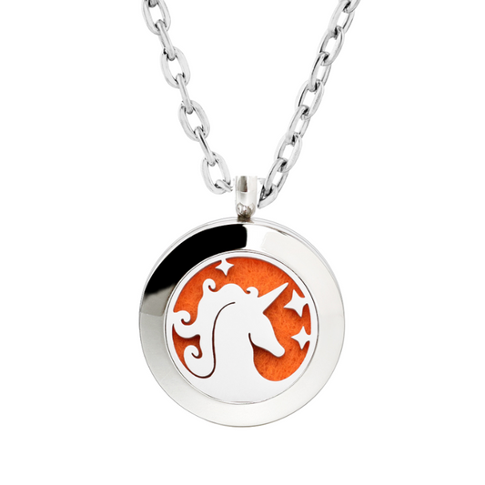 Unicorn Sterling Silver Chain Diffuser Necklace