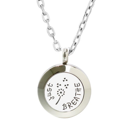 Just Breathe Sterling Silver Chain Diffuser Necklace