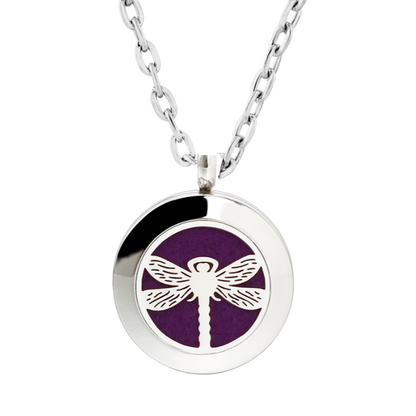 Dragon Fly Sterling Silver Chain Diffuser Necklace