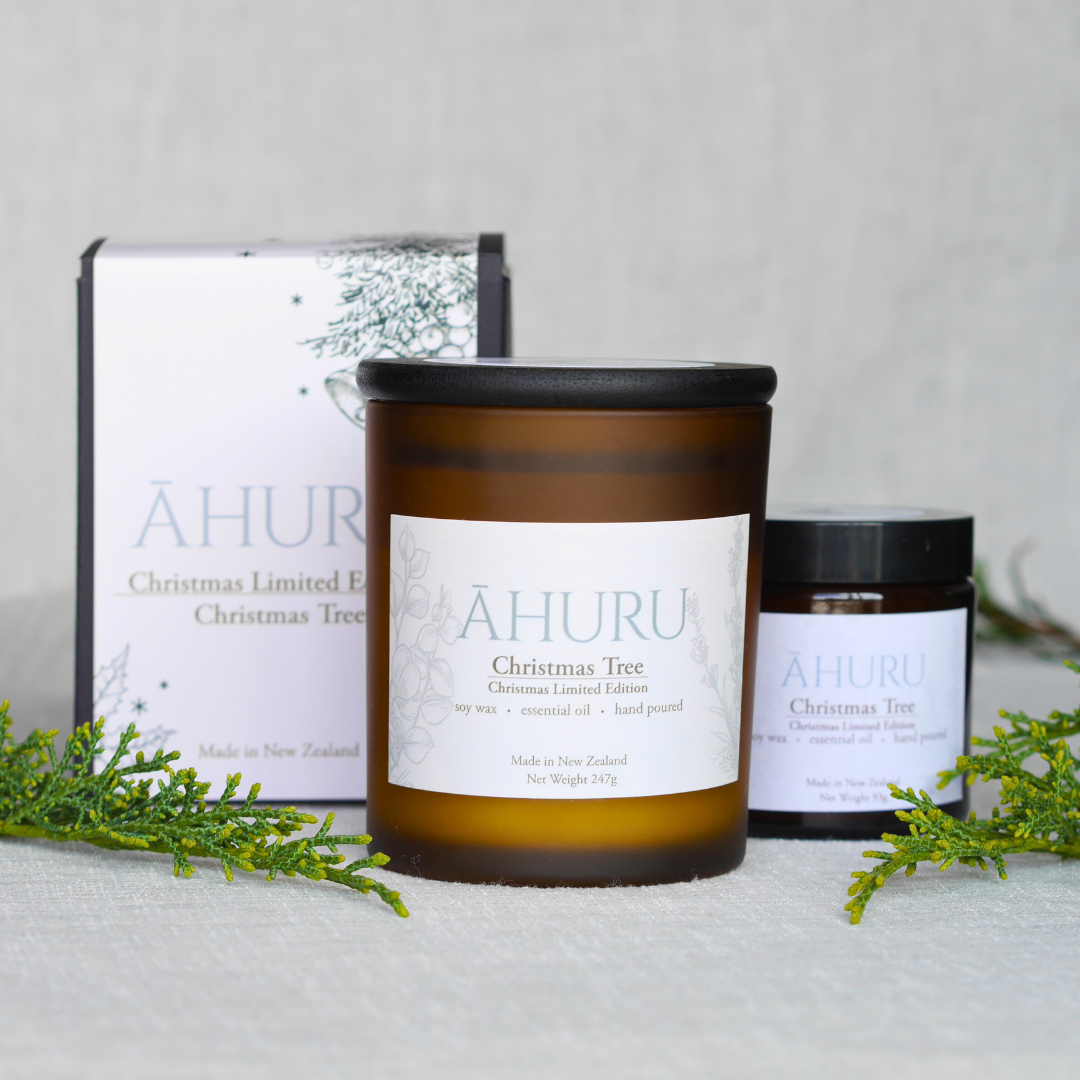 Shop Christmas Pine Tree Soy Candle | Ahuru Candle NZ