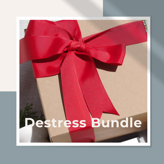 Destress Bundle Gift Box - Candle, Face & Body Mist & Roll-Ons