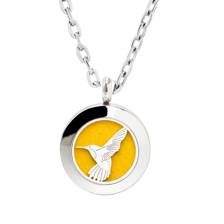 Hummingbird Sterling Silver Chain Diffuser Necklace