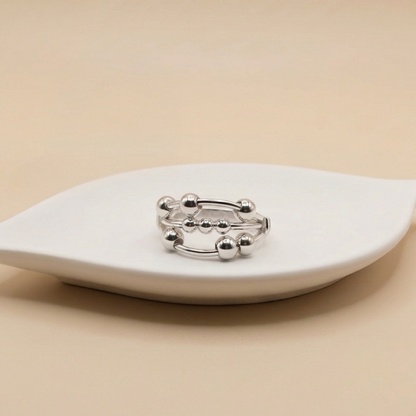 Sterling Silver Orbit Fidget Ring