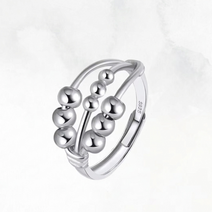 Sterling Silver Orbit Fidget Ring