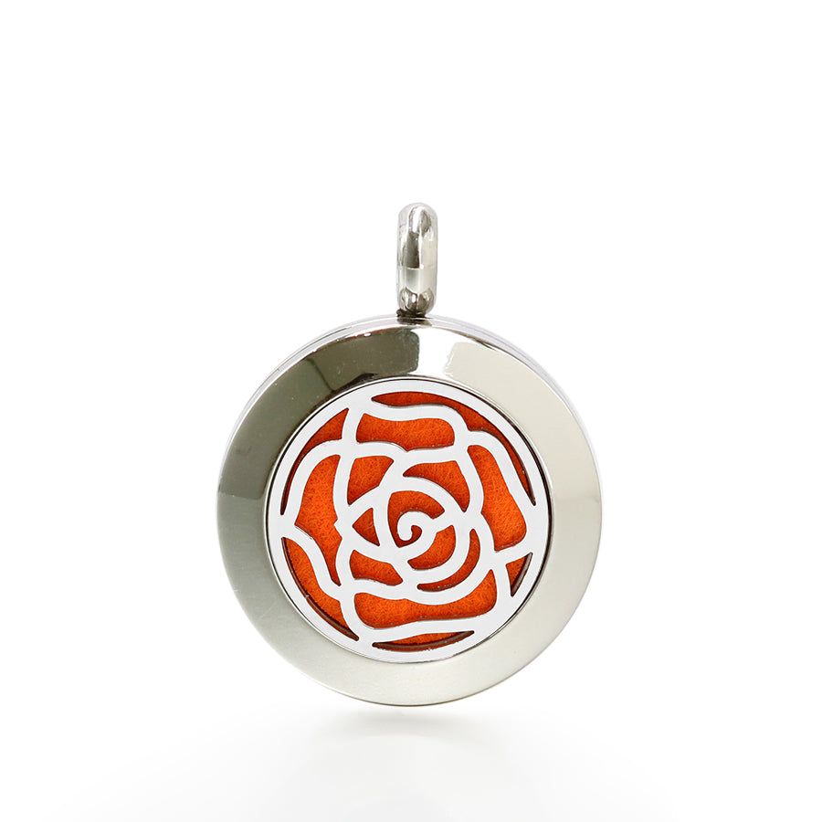 Rose Sterling Silver Chain Diffuser Necklace