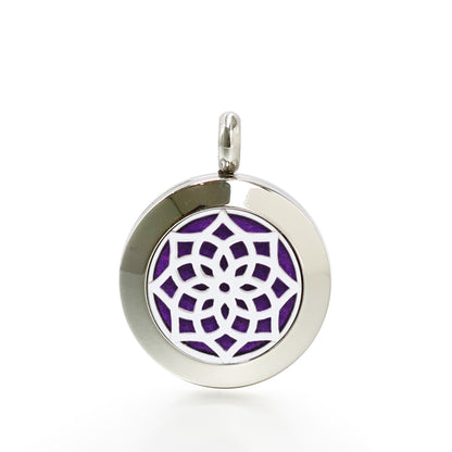 Lotus Sterling Silver Chain Diffuser Necklace