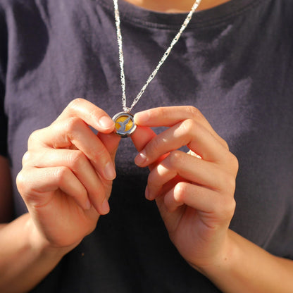 Hummingbird Sterling Silver Chain Diffuser Necklace