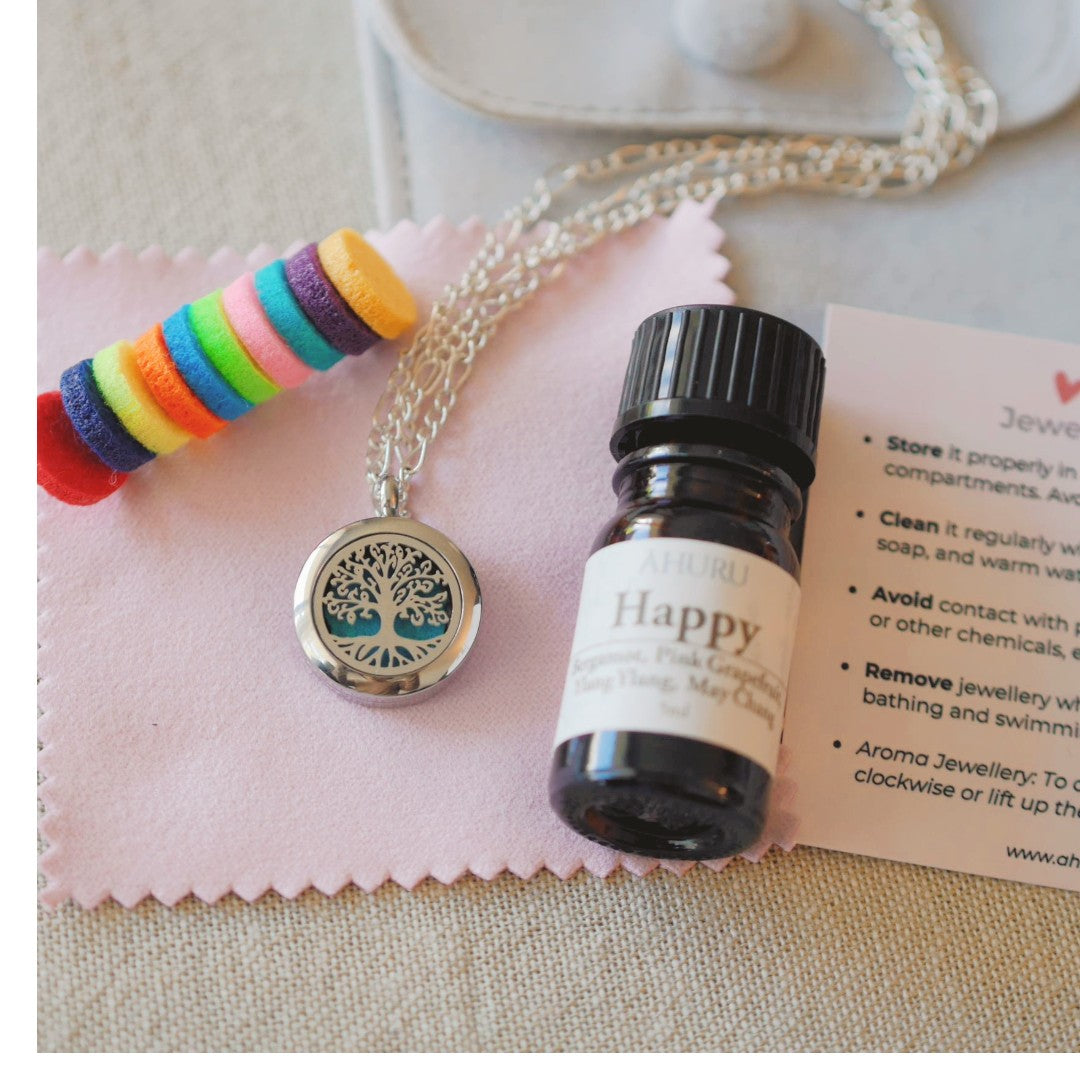 NEW | Tree of Life Diffuser Necklace & Happy Oil Bundle