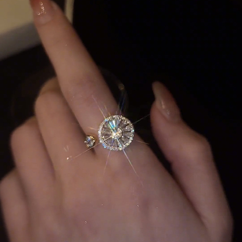Diamond Daisy Fidget Ring