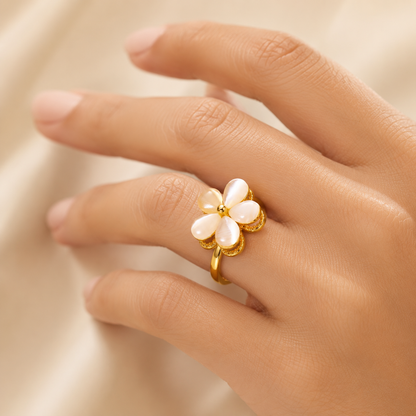Golden Bloom Fidget Ring