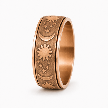 Vintage Rose Gold Fidget Ring
