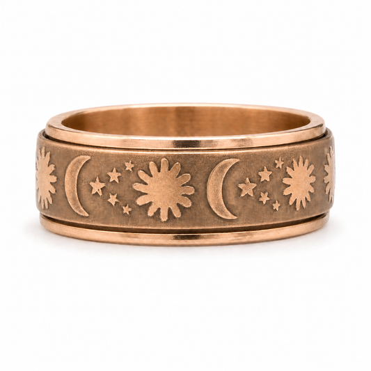 Vintage Rose Gold Fidget Ring