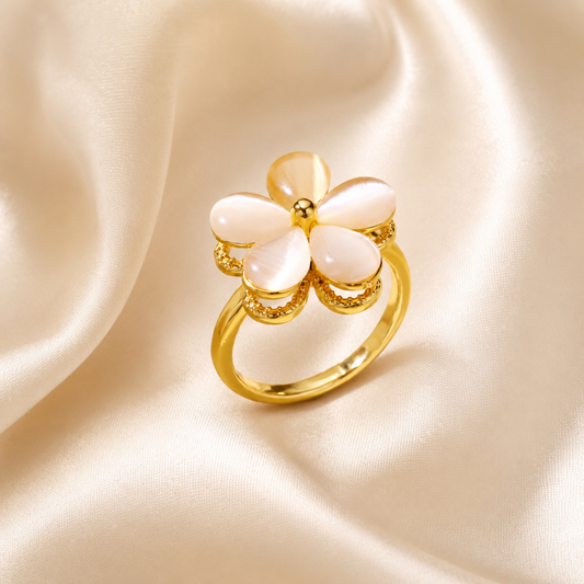 Golden Bloom Fidget Ring