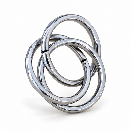 Trio Interlock Fidget Ring