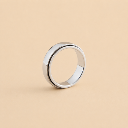 Silver Band Fidget Ring