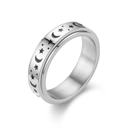 Luna Fidget Ring ( Silver / Rose Gold)