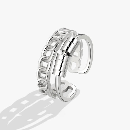 Sterling Silver Meditate Fidget Ring