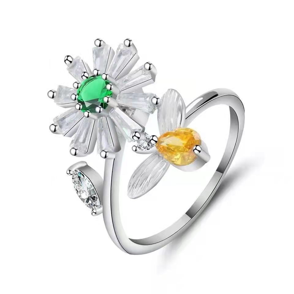 Embrace Summer Bliss with our Vibrant Garden Fidget Ring!