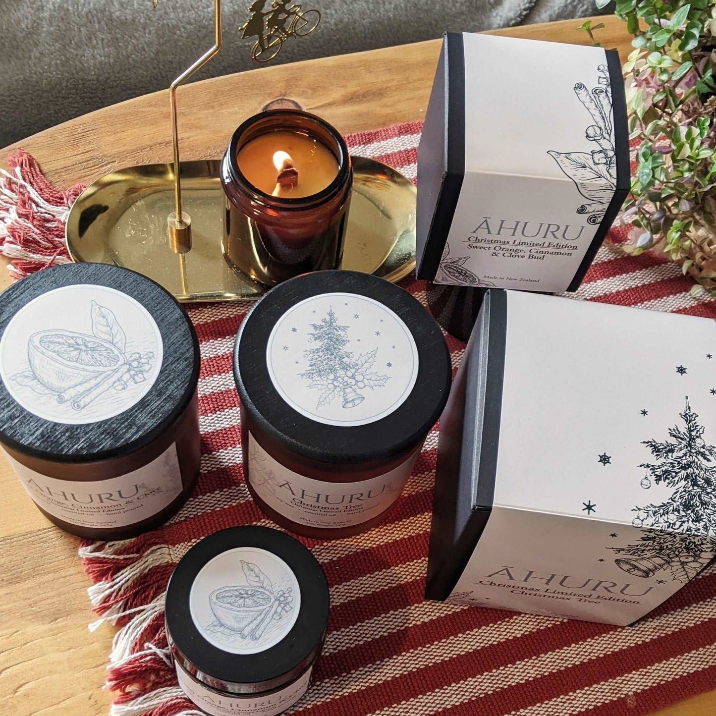 Christmas Pine Tree Soy Candle - candle